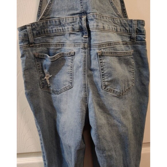 Blue Spice Distressed denim overalls Size 7 - Picture 15 of 16